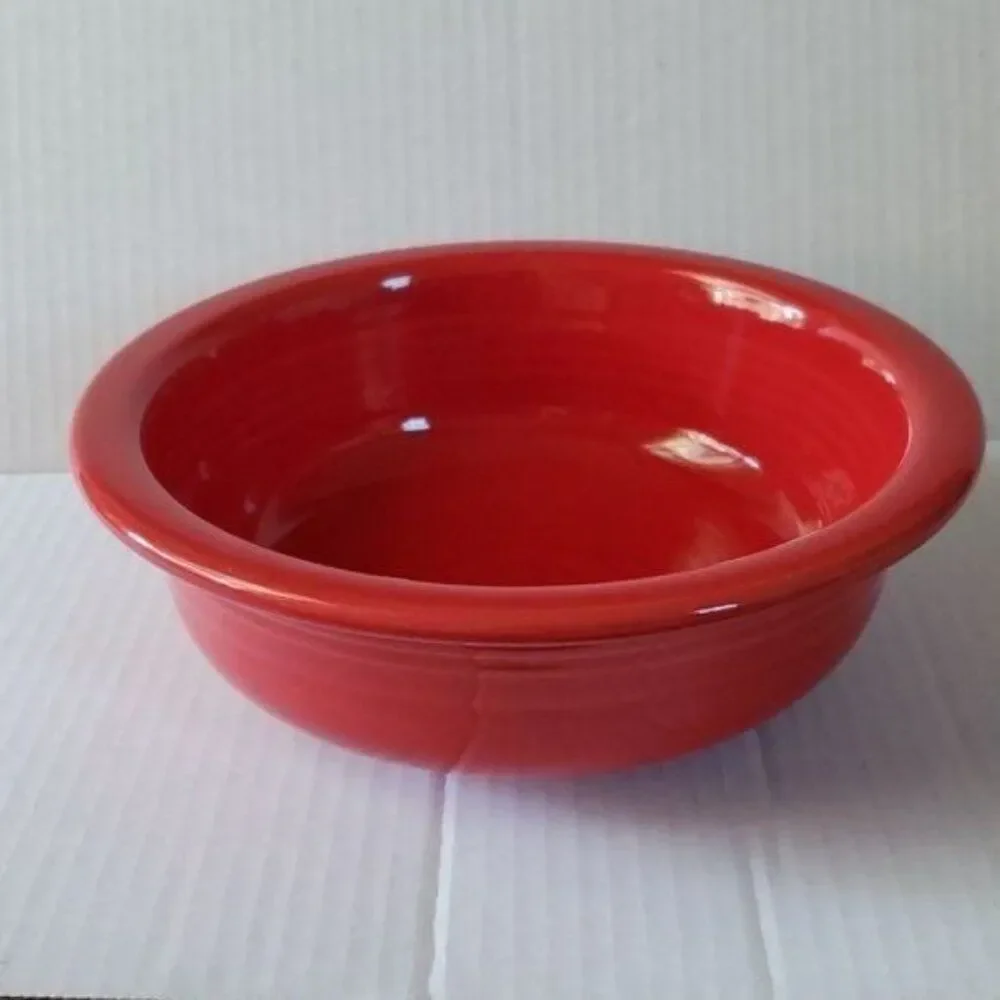 Fiestaware Fiesta SERVING Bowl Dish Vegetable Large Scarlet Red CERAMIC